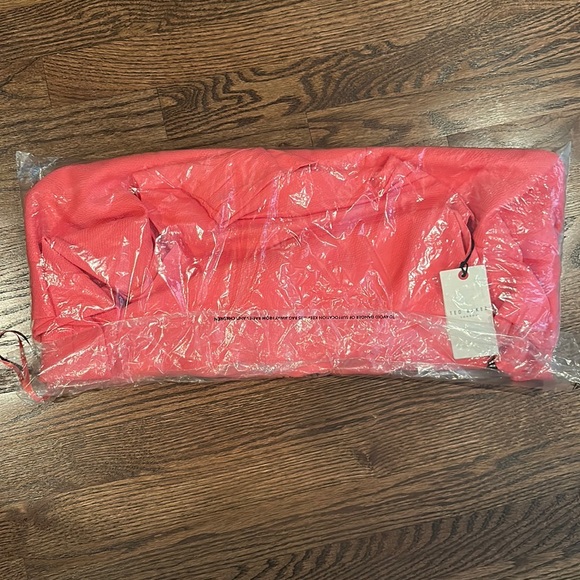 Ted Baker London Eleanar A-line Dress NWT; Coral color; Size 4 (US 8-10) - Picture 3 of 3